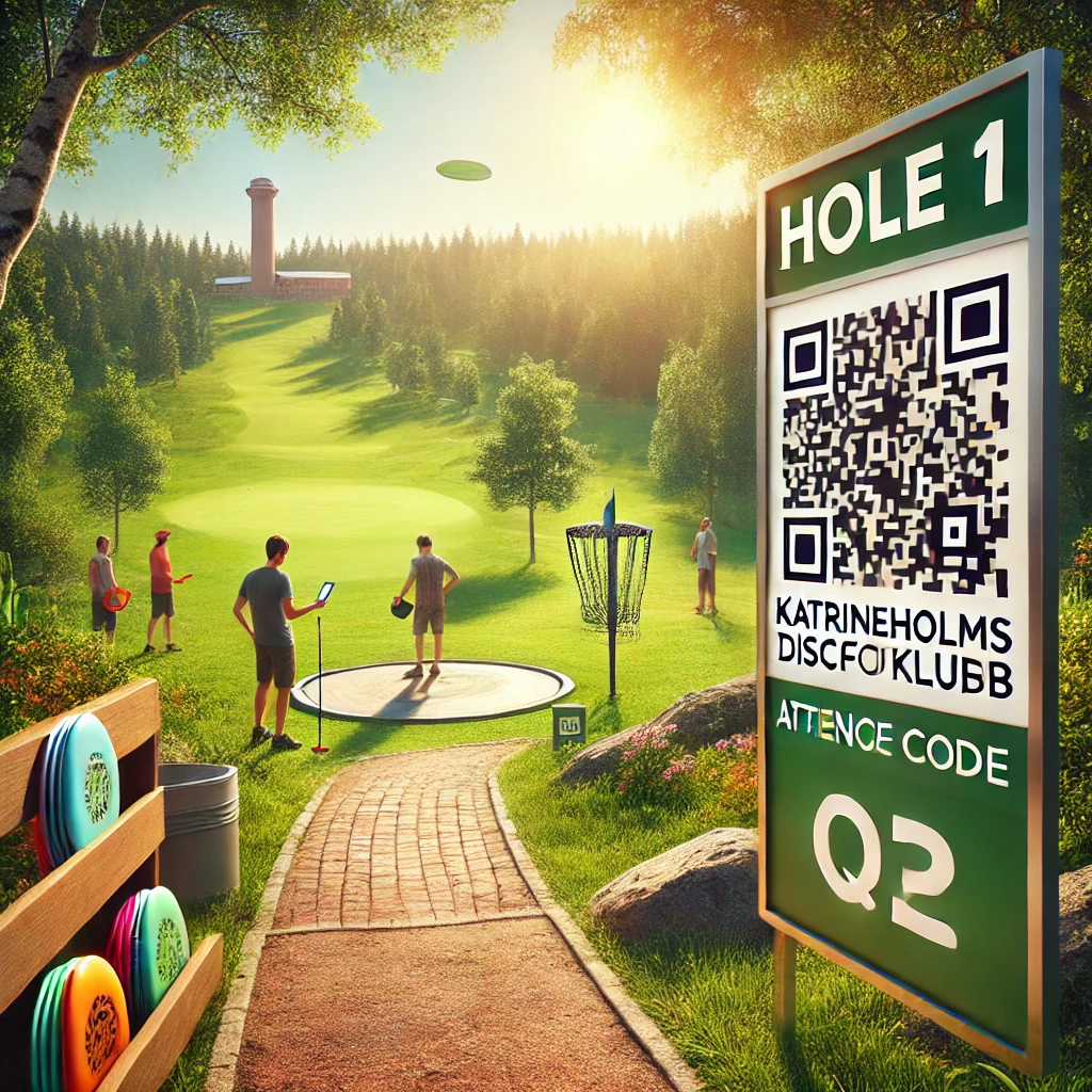 Nytt system för närvarorapportering på Katrineholms Discgolfbana